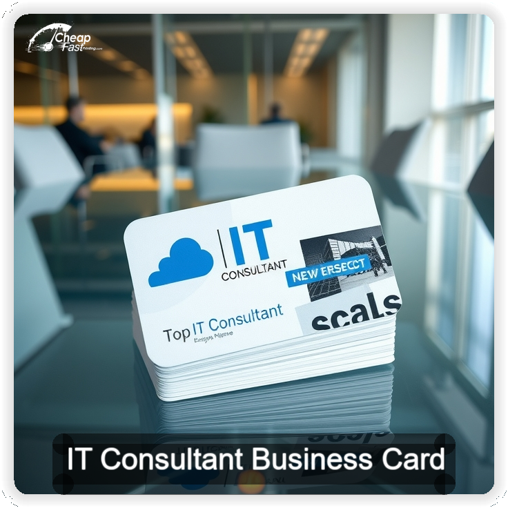 It Consultant business card design sample