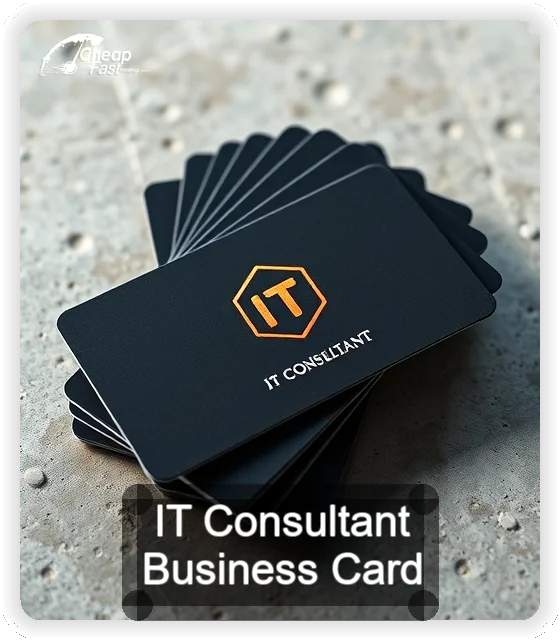 It Consultant business card design sample