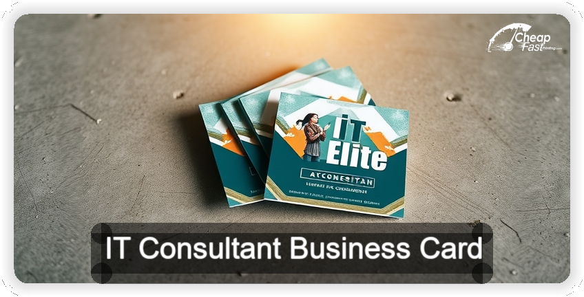 It Consultant business card design sample