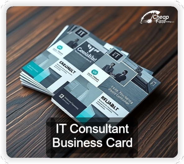 It Consultant business card design sample