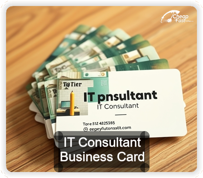 It Consultant business card design sample