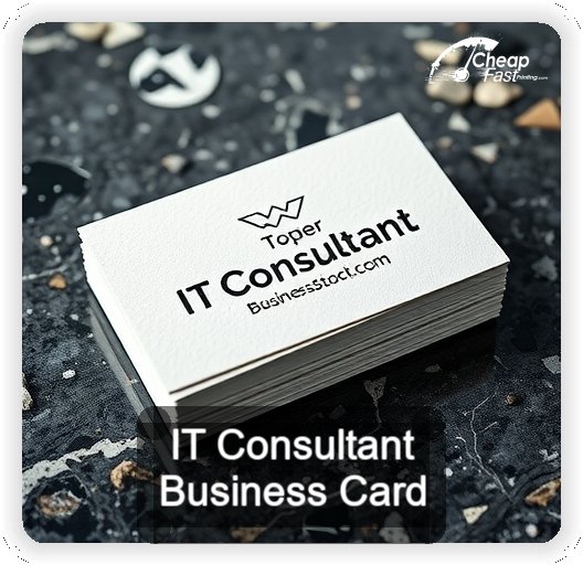 It Consultant business card design sample