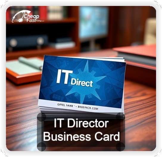 It Director business card design sample