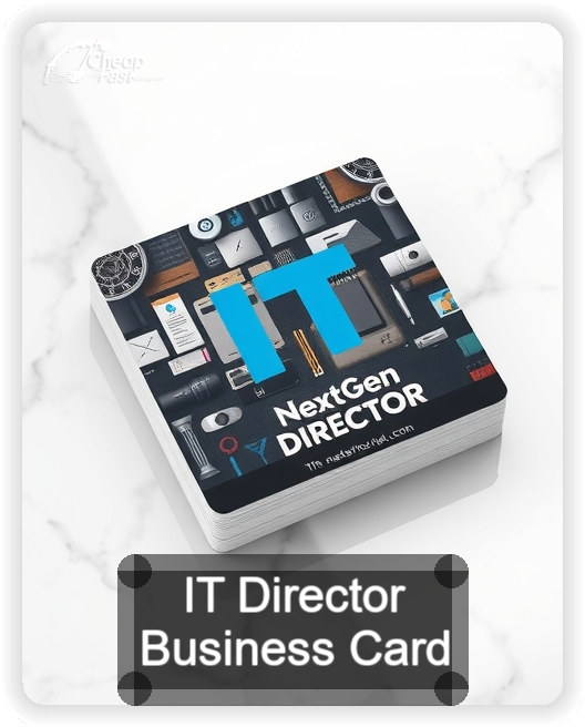 It Director business card design sample