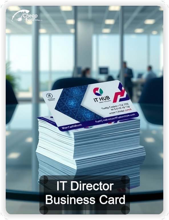 It Director business card design sample