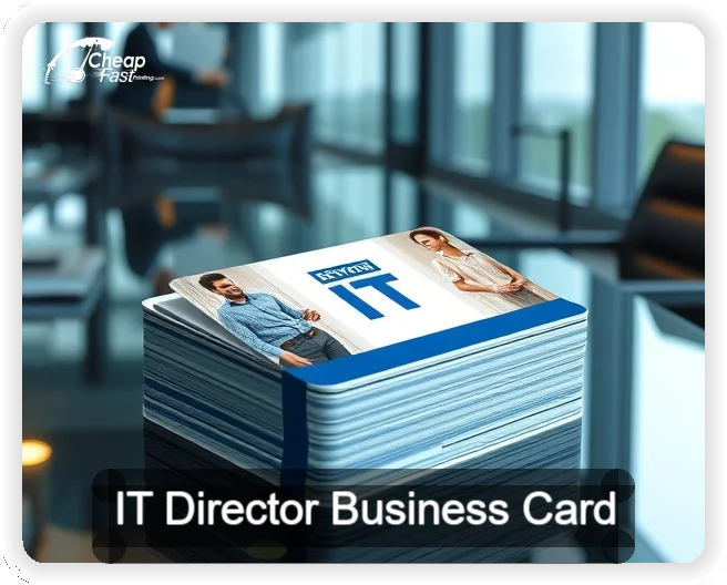 It Director business card design sample
