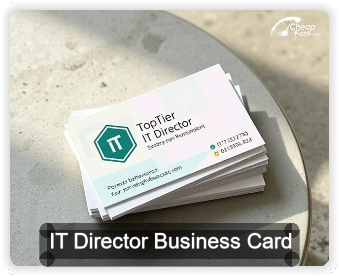 It Director business card design sample