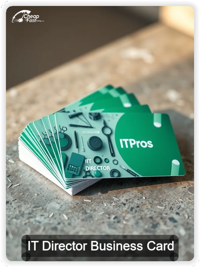 It Director business card design sample