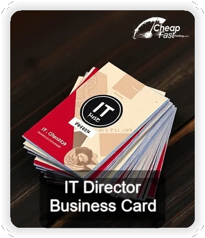 It Director business card design sample