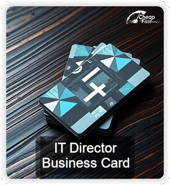 It Director business card design sample
