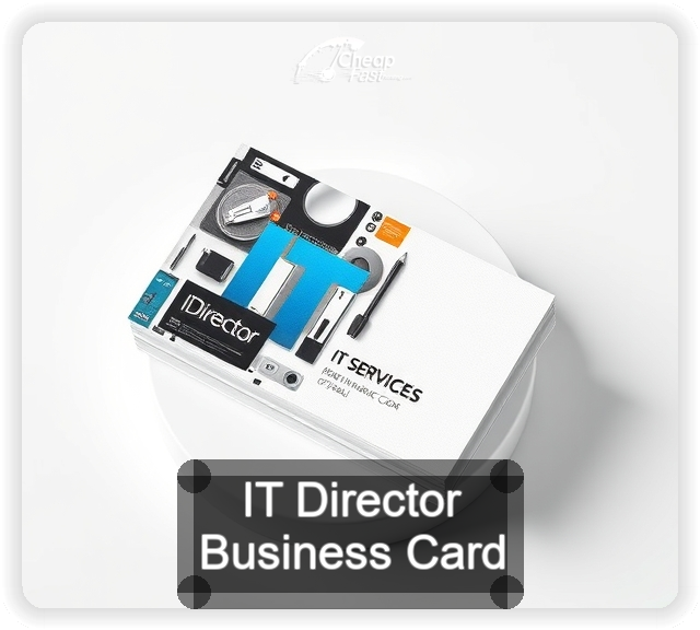 It Director business card design sample