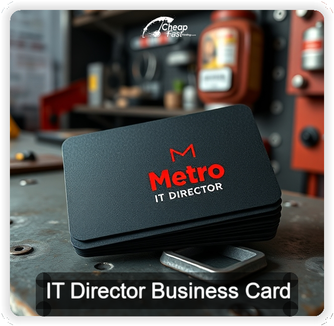 It Director business card design sample