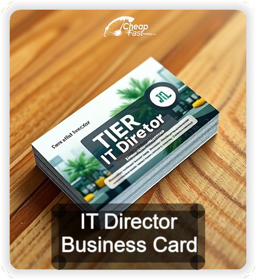 It Director business card design sample