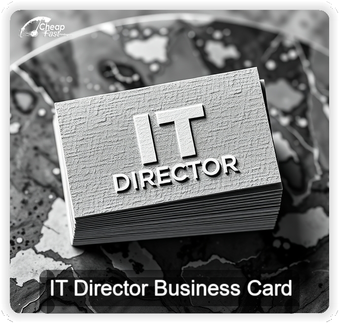 It Director business card design sample