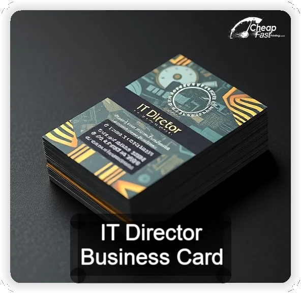 It Director business card design sample