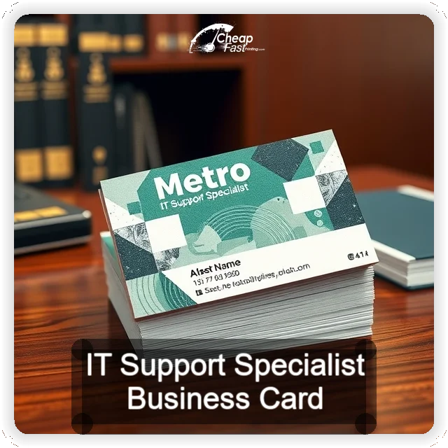 It Support Specialist business card design sample