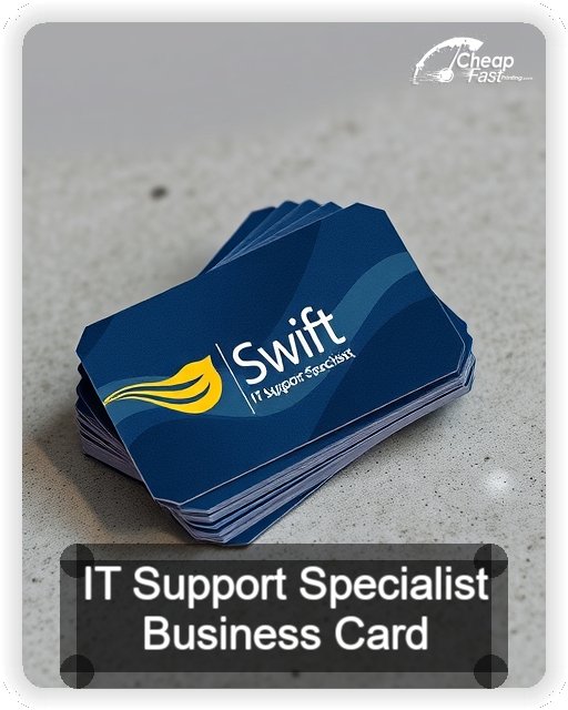 It Support Specialist business card design sample