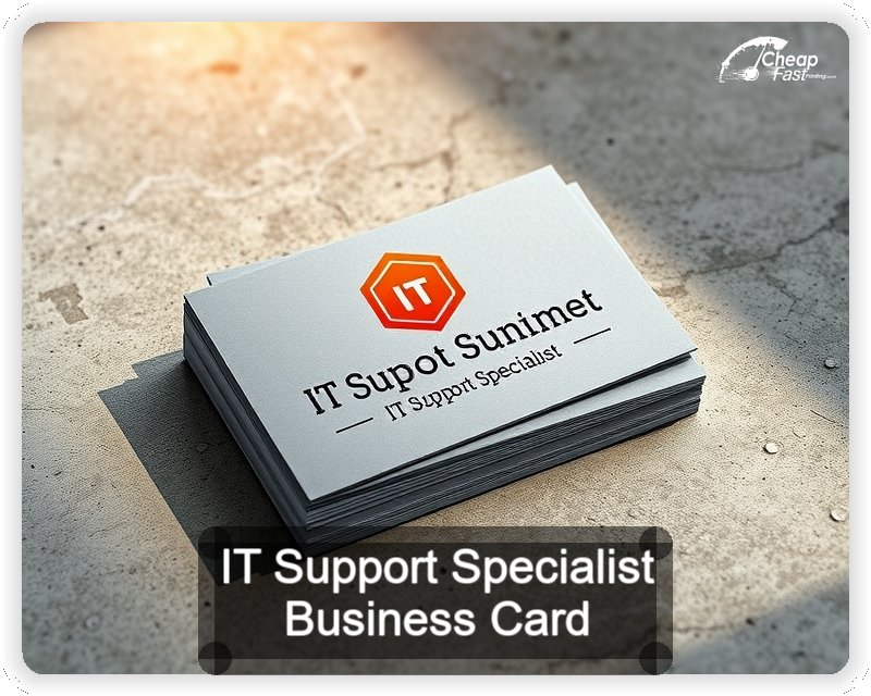 It Support Specialist business card design sample