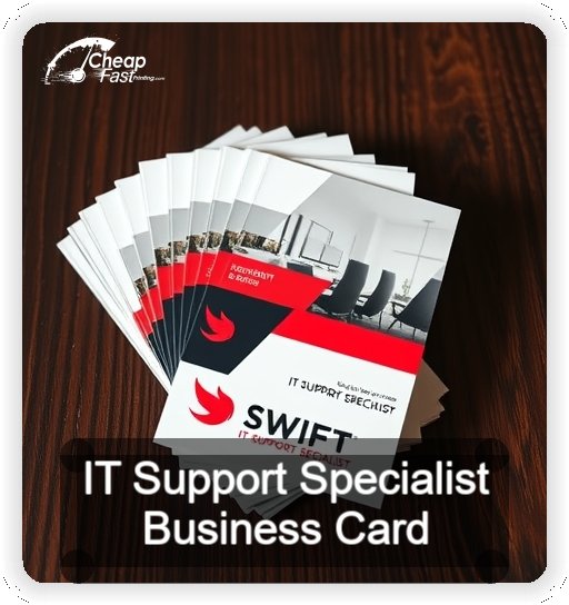 It Support Specialist business card design sample