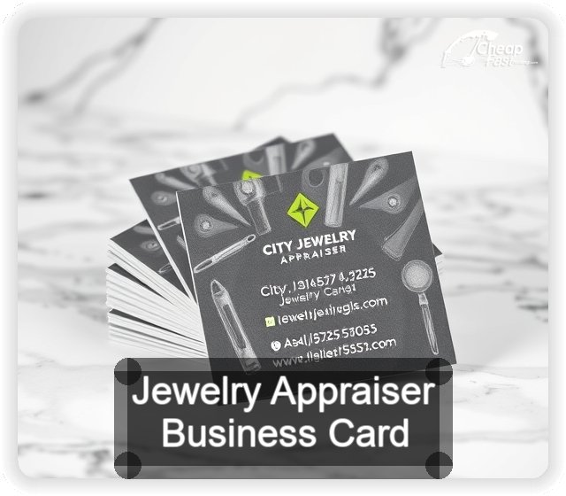 Jewelry Appraiser business card design sample