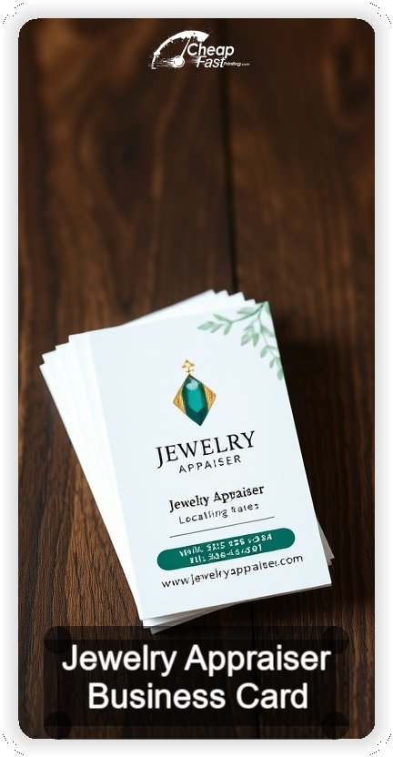 Jewelry Appraiser business card design sample