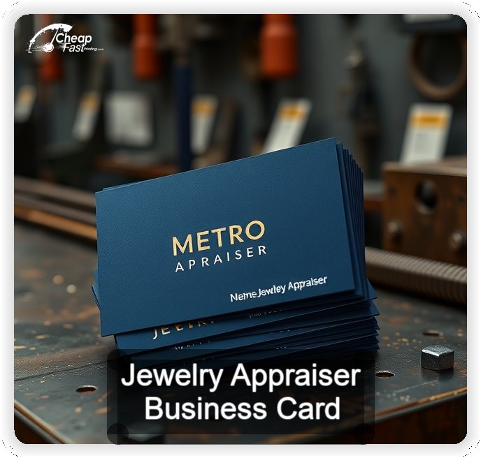 Jewelry Appraiser business card design sample