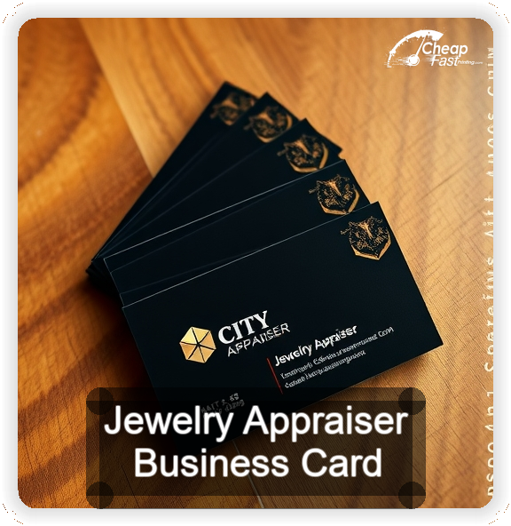 Jewelry Appraiser business card design sample