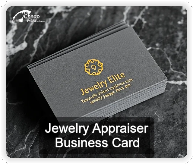 Jewelry Appraiser business card design sample