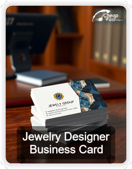 Jewelry Designer business card design sample