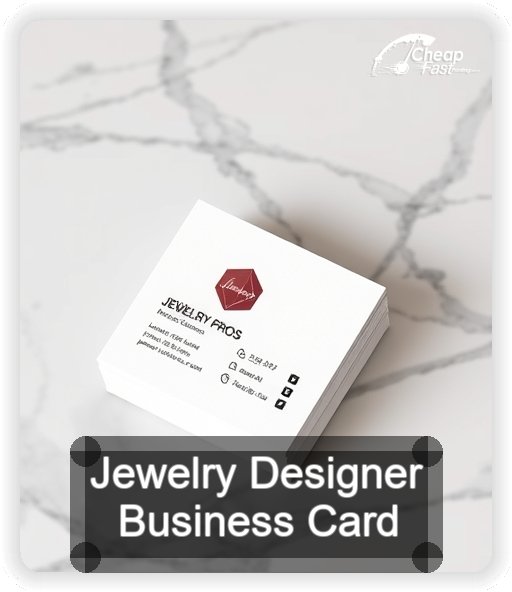 Jewelry Designer business card design sample