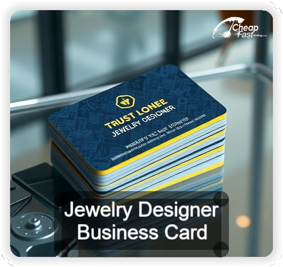 Jewelry Designer business card design sample
