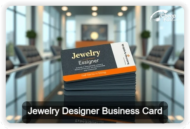 Jewelry Designer business card design sample