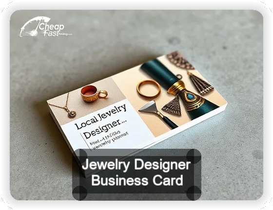 Jewelry Designer business card design sample