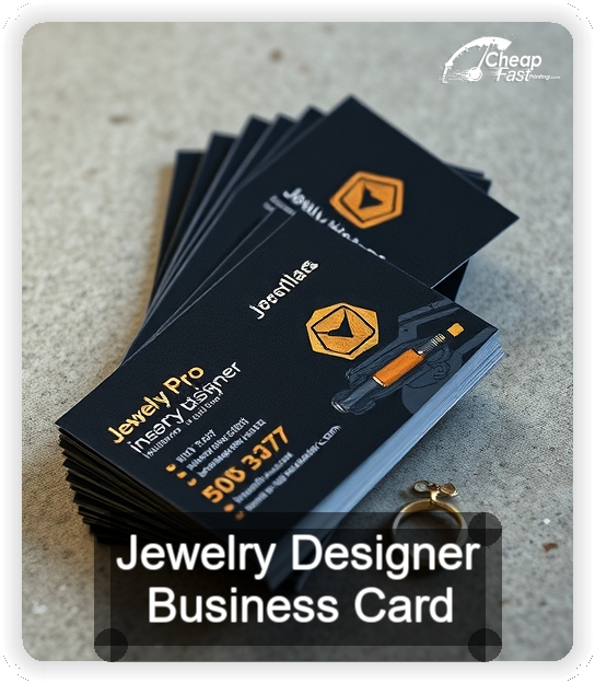 Jewelry Designer business card design sample