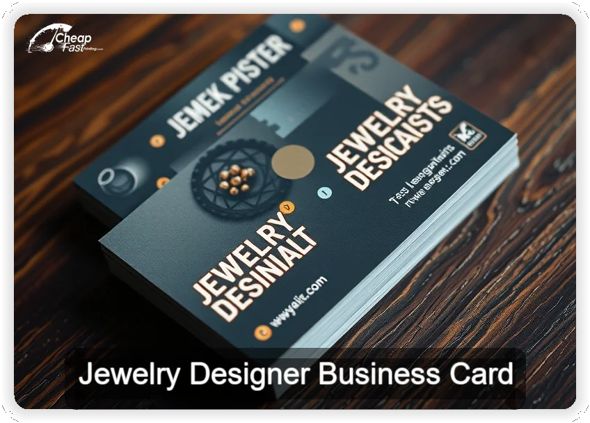 Jewelry Designer business card design sample