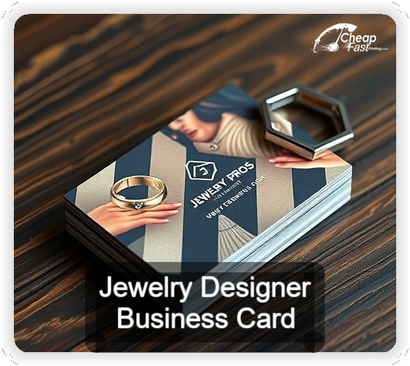 Jewelry Designer business card design sample