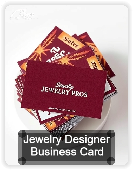 Jewelry Designer business card design sample