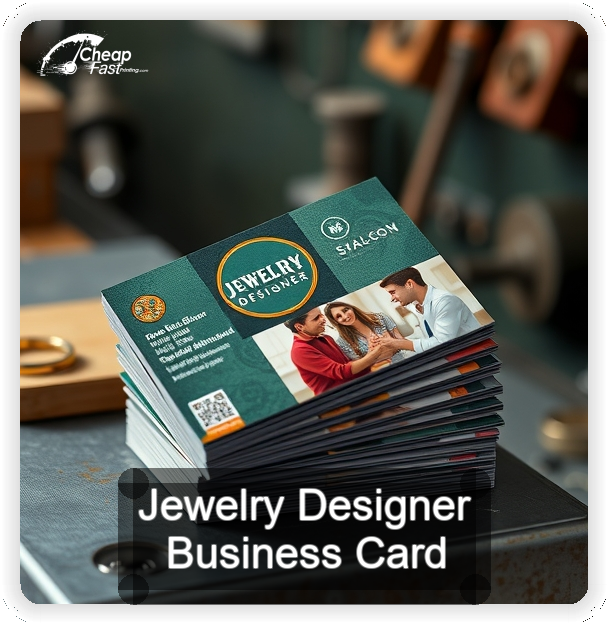 Jewelry Designer business card design sample