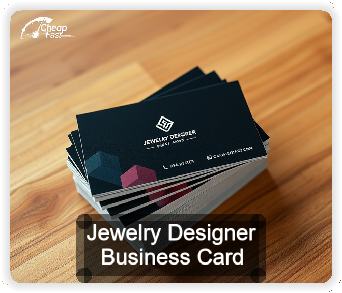 Jewelry Designer business card design sample