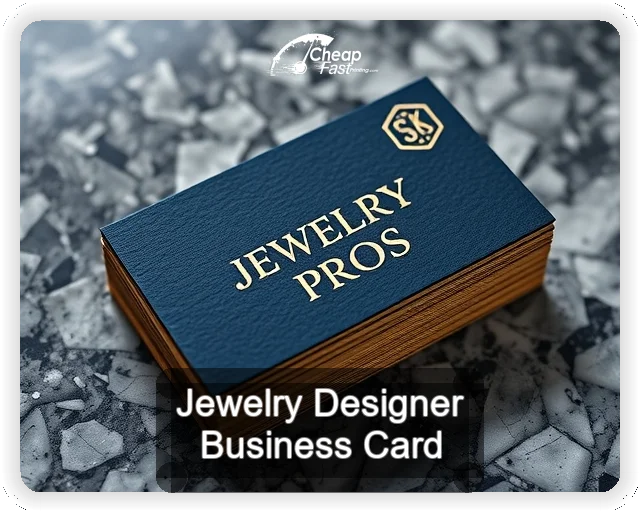 Jewelry Designer business card design sample