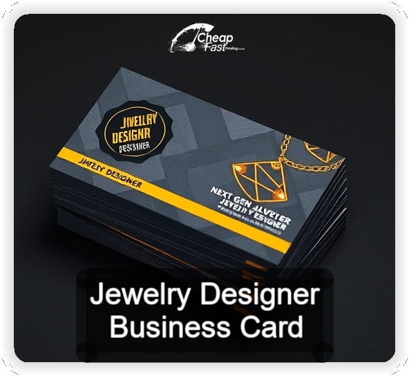Jewelry Designer business card design sample