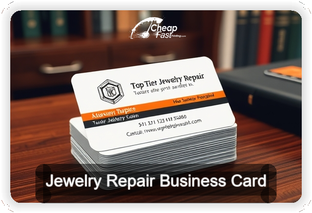 Jewelry Repair business card design sample