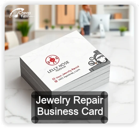 Jewelry Repair business card design sample