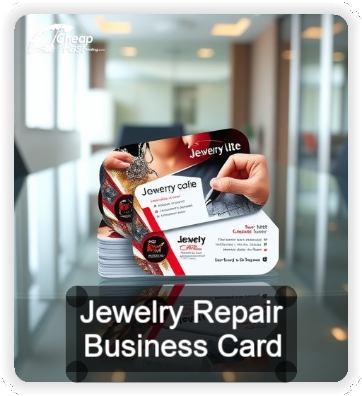 Jewelry Repair business card design sample