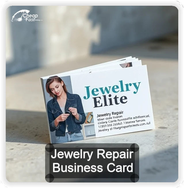 Jewelry Repair business card design sample