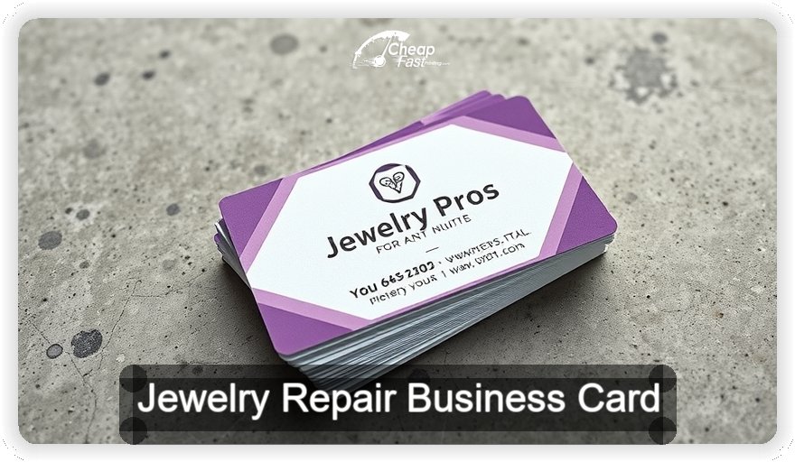 Jewelry Repair business card design sample