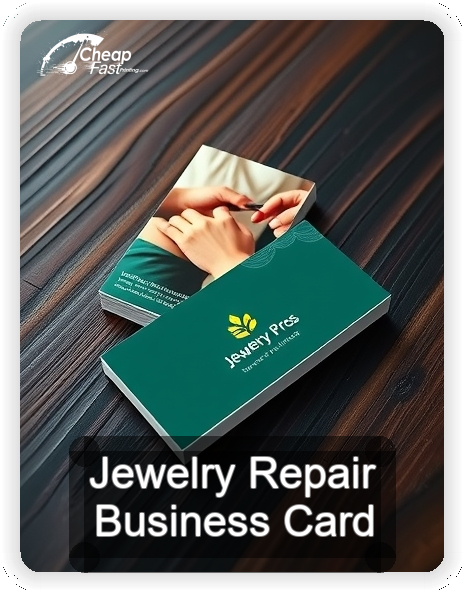 Jewelry Repair business card design sample