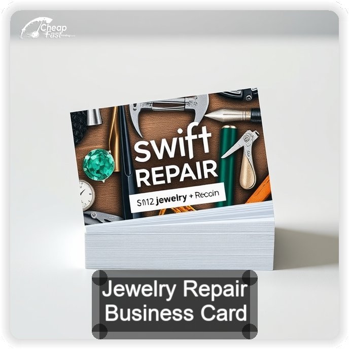 Jewelry Repair business card design sample