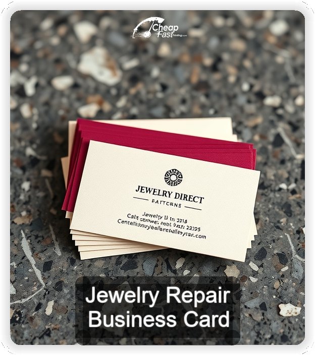 Jewelry Repair business card design sample