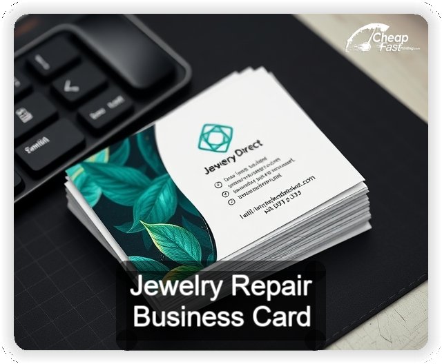 Jewelry Repair business card design sample